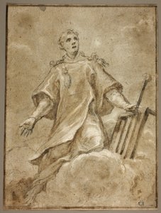 Der heilige Laurentius in Herrlichkeit von Sigismondo Caula