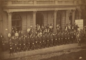 Gruppenporträt von Offizieren von Silas A. Holmes