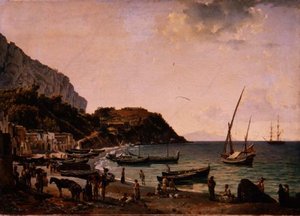 Der Hafen auf der Insel Capri von Silvestr Fedosievich Shchedrin