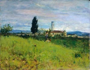 Kirche auf dem Land von Silvestro Lega