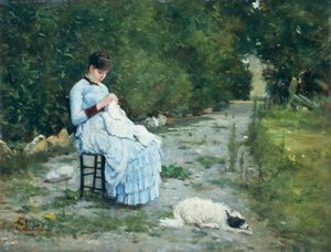 Im Garten von Silvestro Lega