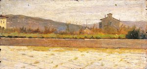 Landschaft von Modigliana von Silvestro Lega