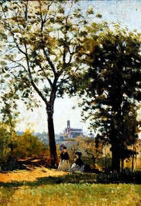 Berg der Kreuze von Silvestro Lega