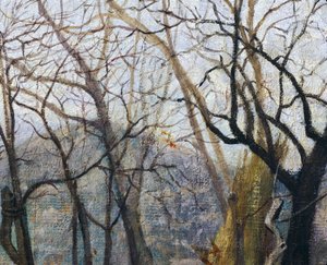 Der Besuch, von Silvestro Lega (Detail)