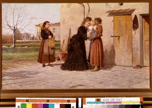 Der Besuch bei der Amme von Silvestro Lega