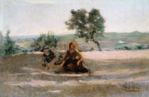 Junge Bauern, von Silvestro Lega (1826-1895)
