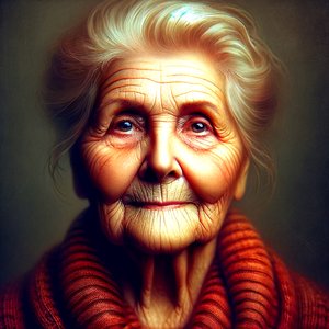 Elizabeth-"KI-geformte Lebensjahre: Porträts der Zeitlosigkeit" von Silvia Martini