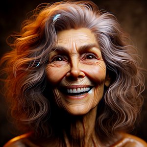 Marie-"KI-geformte Lebensjahre: Porträts der Zeitlosigkeit" von Silvia Martini