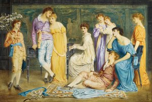 Ein Präludium von Bach, 1868 von Simeon Solomon