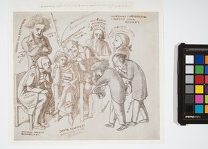 Simeon Solomons und Henry Holidays Künstlerische Helden, ca. 1856-57 von Simeon Solomon