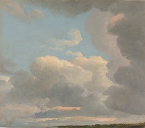 Wolkenstudie am frühen Abend