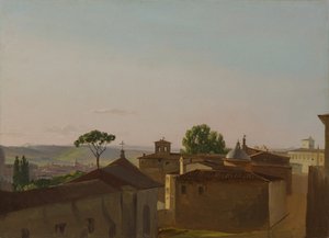 Ansicht auf dem Quirinalshügel, Rom von Simon Alexandre Clément Denis