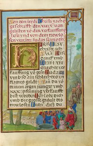 Bordüre mit Joseph, der von seinen Brüdern verkauft wird