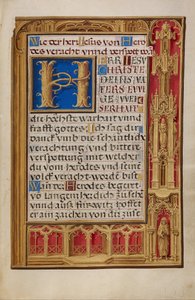 Geschmückte Textseite von Simon Bening