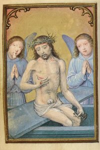 Folio aus einem Miniatur-Stundenbuch, Gebrauch von Rom, Brügge, 1530-35 von Simon Bening