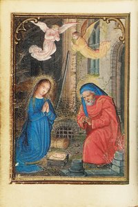 Folio aus einem Miniatur-Stundenbuch, Gebrauch von Rom, Brügge (1530-35) von Simon Bening