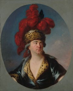 Porträt von Henri-Louis Lekain 1728-1778 als Dschingis Khan im Stück von Simon Bernard Lenoir