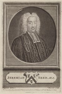 Jeremiah Seed, englischer Geistlicher und Akademiker (Stich) von Simon Francois (after) Ravenet