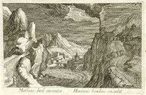 Flusslandschaft bei Mondlicht