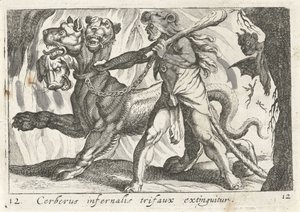 Herkules fängt Cerberus