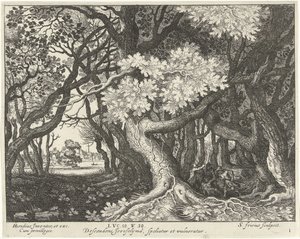 Überfall auf einen Mann im Wald von Simon Frisius