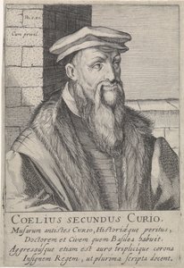 Porträt von Caelius Secundus Curio von Simon Frisius