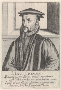 Porträt von Johann-Jacob Grynaeus von Simon Frisius