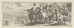 Reiter mit Lanzen (Cavalerie) von Simon Frisius