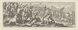 Soldaten plündern Leichen auf dem Schlachtfeld (Cavalerie-Serie)