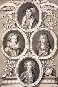 Edward VI, Henry und William, Herzöge von Gloucester, und Henry, Prinz von Wales, ca. 1700