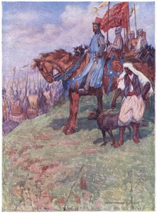 Der gute König saß zu Pferd etwa auf halber Höhe des Berges von Simon Harmon Vedder