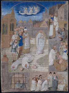 Blatt aus einem Brevier von Karl dem Kühnen und Margarete von York..., ca. 1467-1470 von Simon Marmion