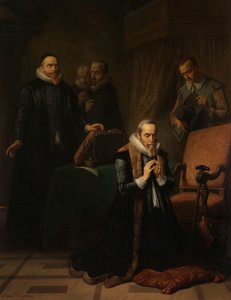 Das letzte Gebet von Johan van Oldenbarnevelt von Simon Opzoomer