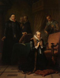 Das letzte Gebet von Johan van Oldenbarnevelt von Simon Opzoomer
