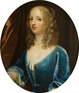 Porträt von Lady Diana Russell (1622-1694), Viscountess Newport, ca. 1660-94 von Simon Peeterz Verelst