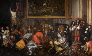 Ludwig XIV. besucht die Manufacture des Gobelins am 15. Oktober 1667 von Simon Renard de Saint Andre