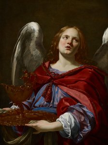 Engel mit Attributen der Passion: Engel mit Gefäß und Handtuch für die Handwaschung des Pontius Pilatus