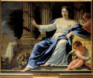 Eloquenz. Darstellung von Polymnie, Muse der Eloquenz