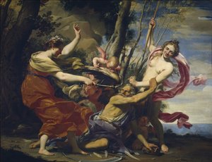 Vater Zeit überwunden von Liebe, Hoffnung und Schönheit von Simon Vouet