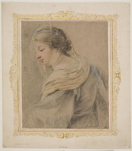 Studie einer Frau für "Madonna und Kind" von Simon Vouet