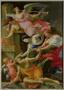 Die Zeit, besiegt von Liebe, Venus und Hoffnung, ca. 1645-46 von Simon Vouet