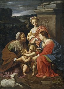 Jungfrau und Kind mit Johannes dem Täufer als Junge, Heilige Elisabeth und Heilige Katharina