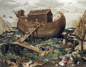 Die Arche Noah auf dem Berg Ararat von Simon de Myle