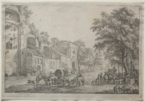 Der Weg zu einem Dorf