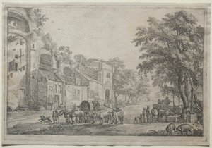 Der Weg zu einem Dorf