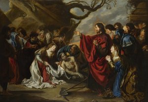 Die Auferweckung des Lazarus von Simon de Vos