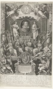 Frederik Hendrik als Beschützer von Religion und Freiheit, 1628 von Simon van de Passe