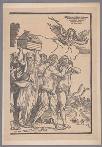 Reproduktion des zehnten und letzten Teils der Druckserie Der Triumph Christi (nach Joos Lambrecht)