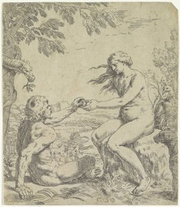Versuchung von Adam von Simone Cantarini