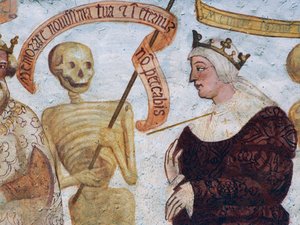 Tod mit der Königin, (Detail)